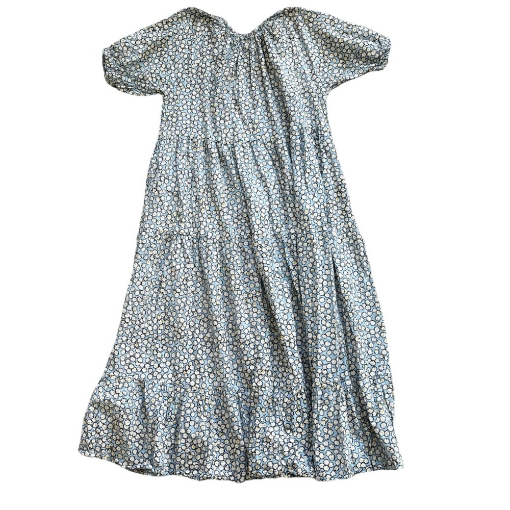 MII AU JARDIN FLORAL MAXI DRESS W/ POCKETS LARGE PRAIRIE COTTAGECORE ROMANTIC - Picture 2 of 8